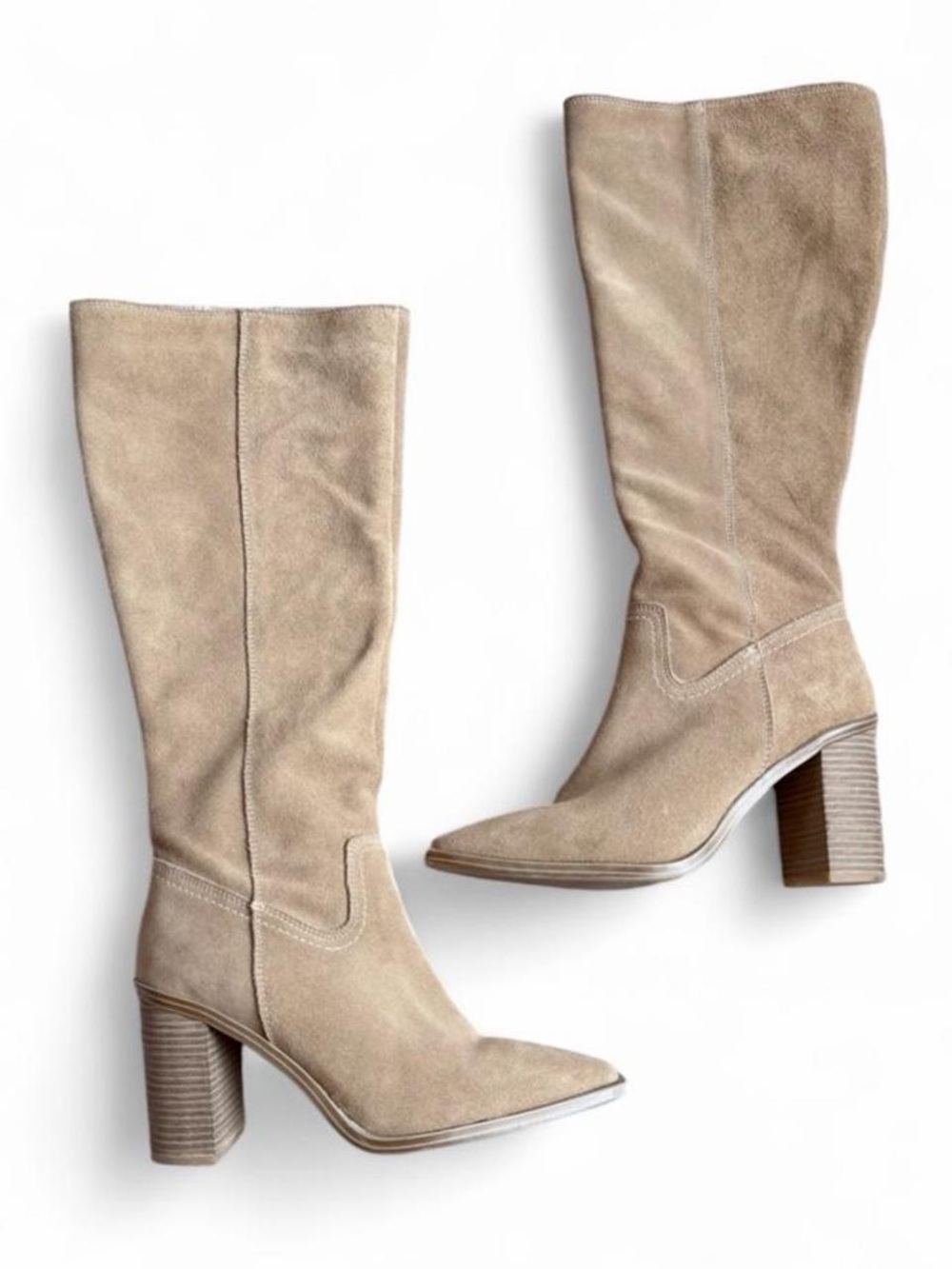 Steve Madden Elexis Suede Tan Boots- 9.5